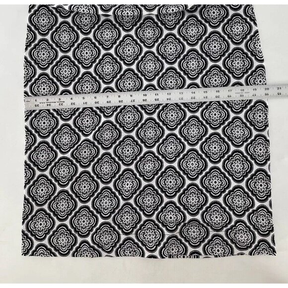 NWT Boden Women’s Sleeveless Jersey Cotton Black White Shift V-Back Dress Sz 8L - Picture 8 of 11